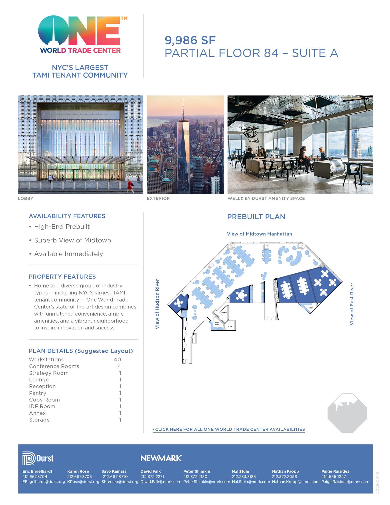 One World Trade Center, New York, NY for lease Interior Photo- Image 1 of 1
