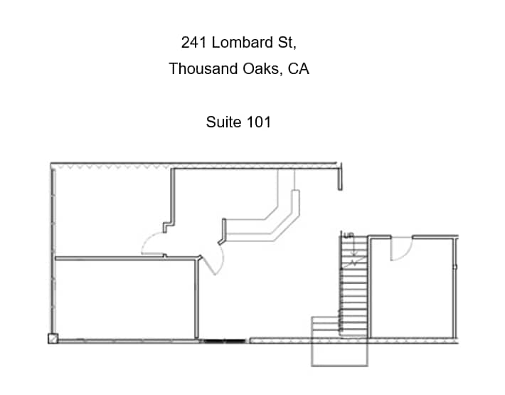 241 Lombard St, Thousand Oaks, CA for lease Floor Plan- Image 1 of 9
