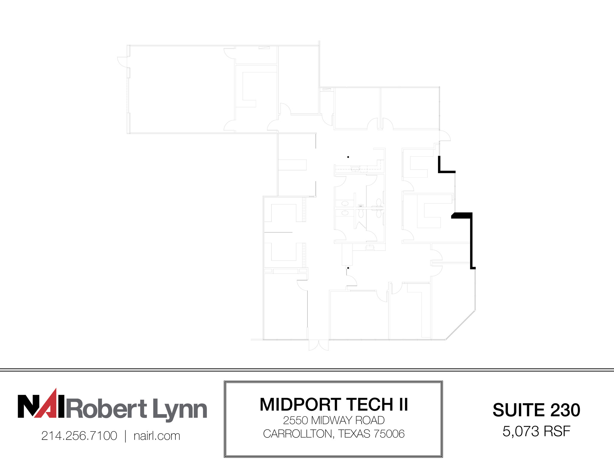 2550 Midway Rd, Carrollton, TX for lease Floor Plan- Image 1 of 2