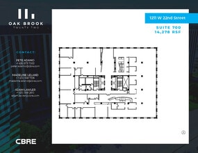 1211 W 22nd St, Oak Brook, IL for lease Floor Plan- Image 1 of 1