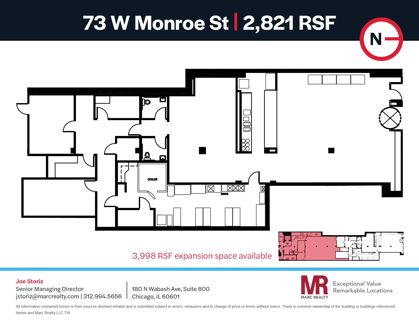73 W Monroe St, Chicago, IL for lease Floor Plan- Image 1 of 9