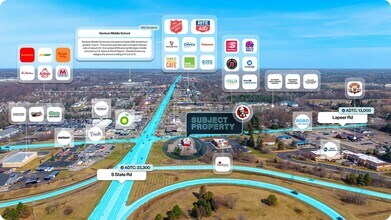 10018 Lapeer Rd, Davison, MI - AERIAL  map view