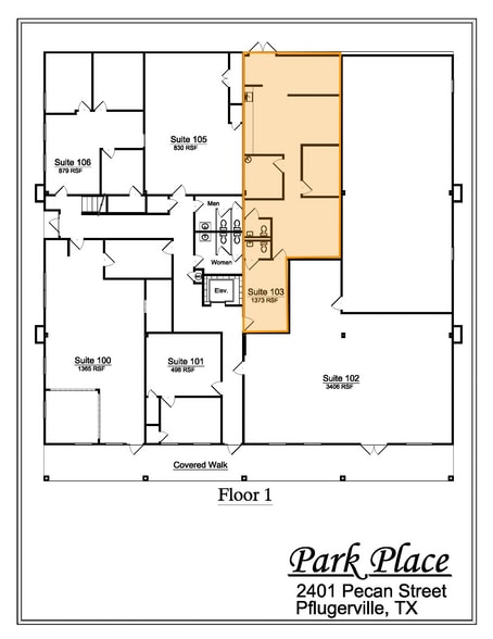 2401 Pecan St, Pflugerville, TX for lease - Floor Plan - Image 3 of 4