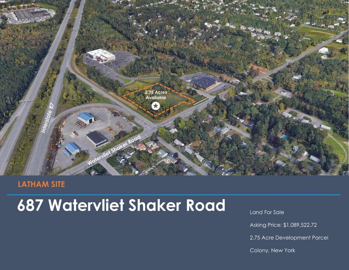 687 Watervliet Shaker Rd, Latham, NY 12110 Land for Sale