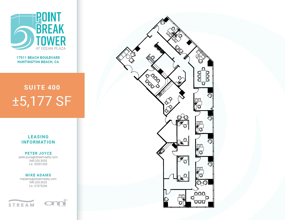 17011 Beach Blvd, Huntington Beach, CA for lease Floor Plan- Image 1 of 2
