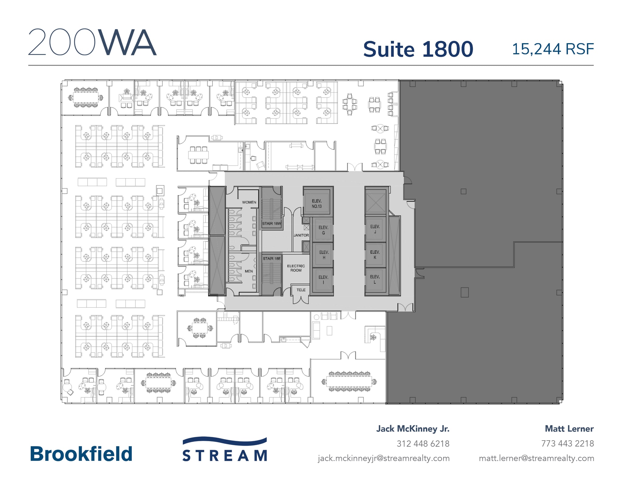 200 W Adams St, Chicago, IL for lease Floor Plan- Image 1 of 1
