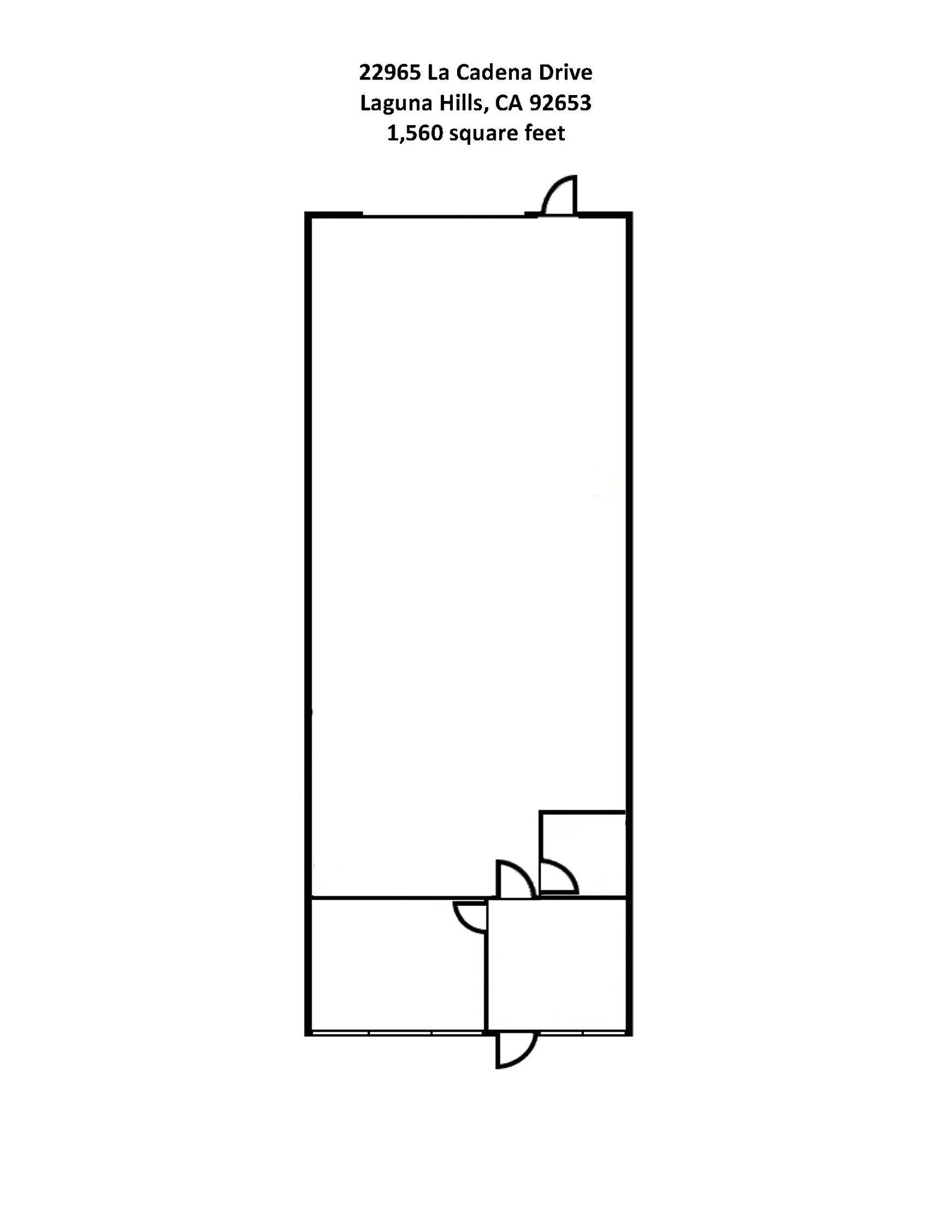 22951-22969 La Cadena Dr, Laguna Hills, CA for lease Floor Plan- Image 1 of 1