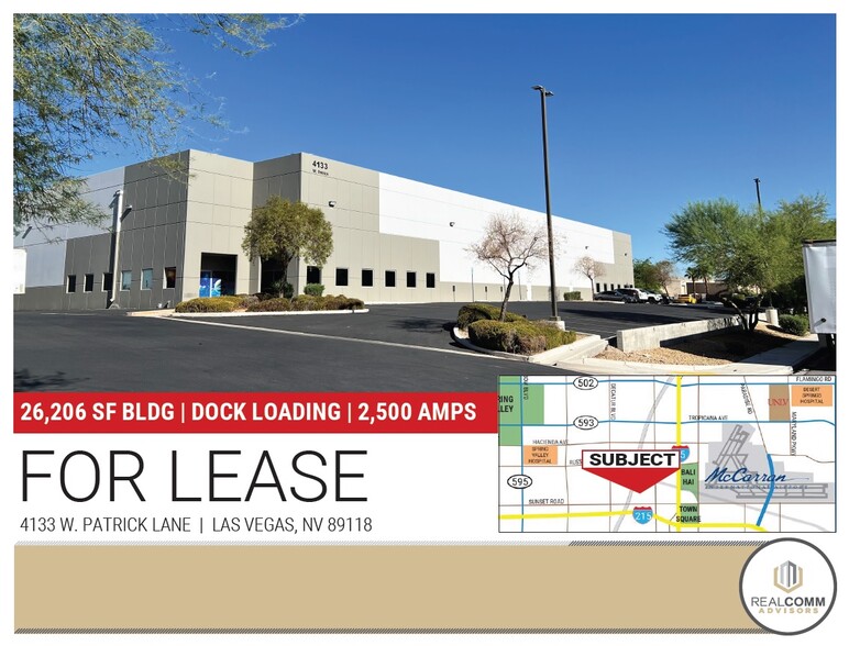 4133 W Patrick Ln, Las Vegas, NV for lease - Building Photo - Image 1 of 7