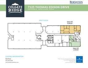 7125 Thomas Edison Dr, Columbia, MD for lease Floor Plan- Image 1 of 2