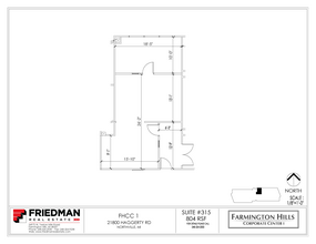 21800 Haggerty Rd, Northville, MI for lease Floor Plan- Image 1 of 2