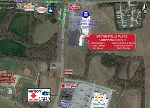 120-164 N Dupree Ave, Brownsville, TN - Aerial  map view