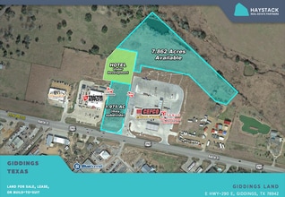 Hwy 290 E, Giddings, TX - AERIAL map view