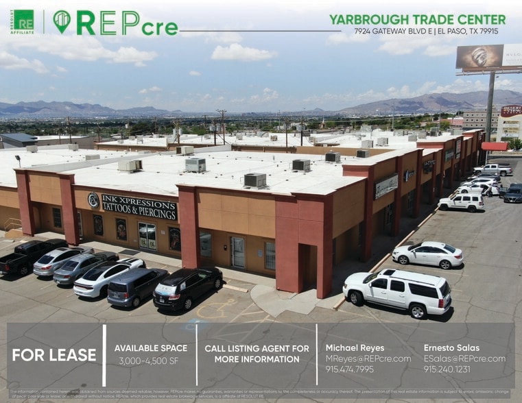 7924-7934 W Gateway Blvd, El Paso, TX for lease - Building Photo - Image 1 of 13