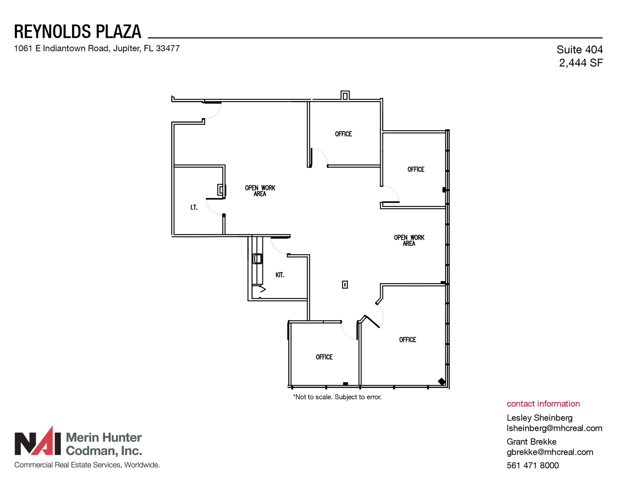 1061 E Indiantown Rd, Jupiter, FL for lease Floor Plan- Image 1 of 1