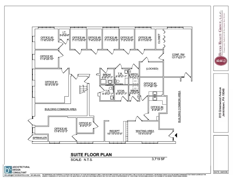 815 Greenwood Ave, Jenkintown, PA for lease Floor Plan- Image 1 of 13