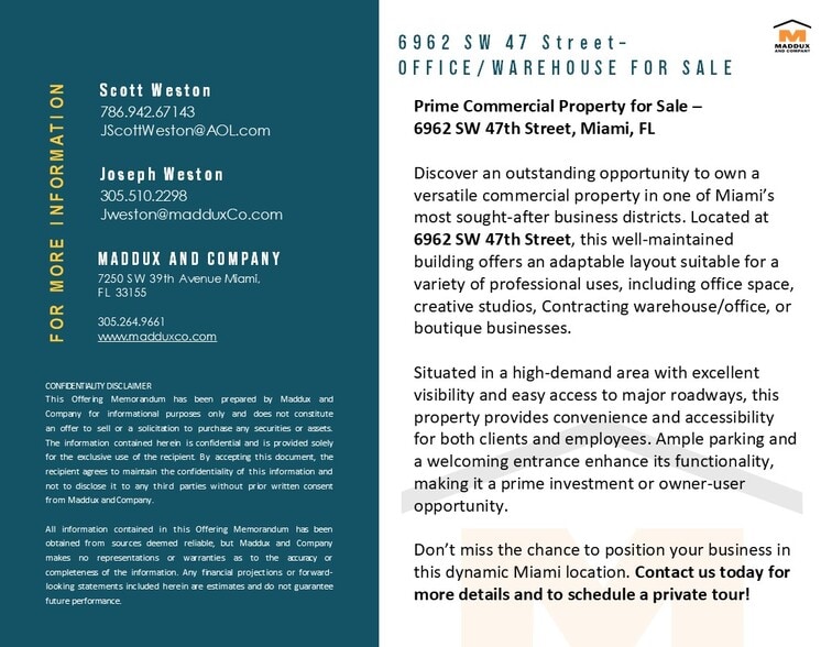 6950-6964 SW 47th St, Miami, FL for sale - Building Photo - Image 2 of 6