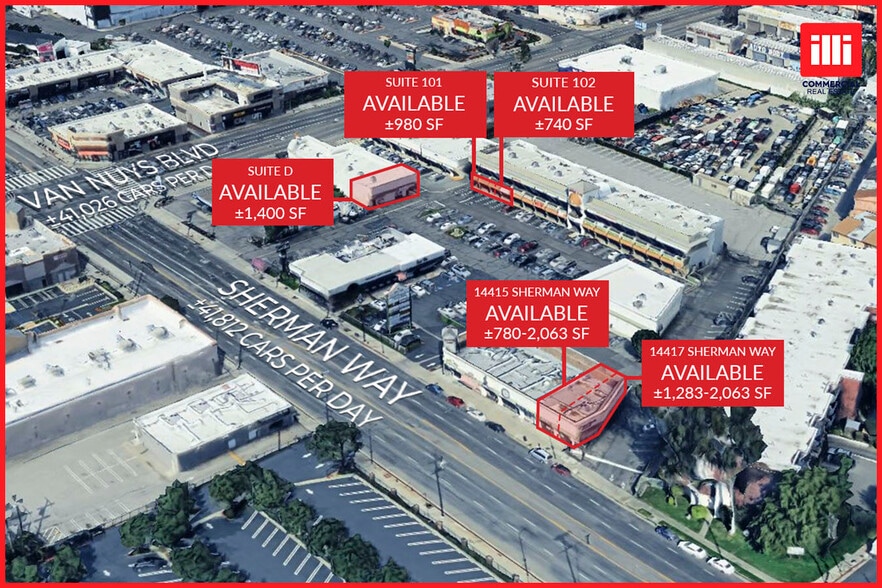 14435 Sherman Way, Van Nuys, CA for lease - Aerial - Image 1 of 16