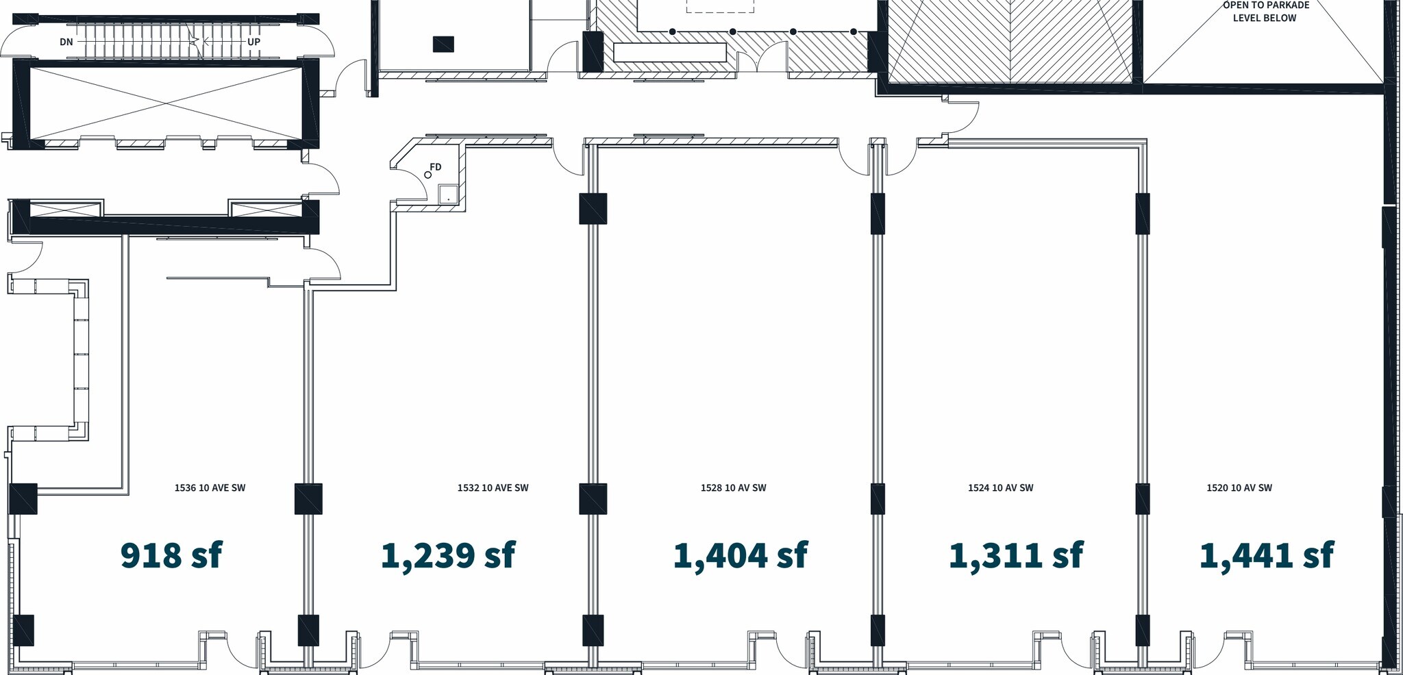1538 10 Av SW, Calgary, AB for lease Floor Plan- Image 1 of 1