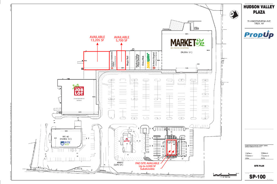 75 Vandenburgh Ave, Troy, NY for lease - Site Plan - Image 2 of 7