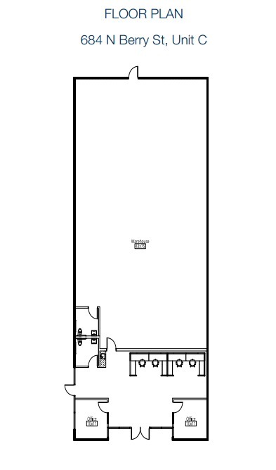 500-590 W Central Ave, Brea, CA for lease Floor Plan- Image 1 of 1