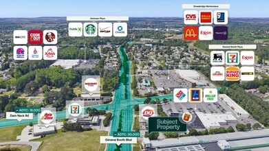 1557 General Booth Blvd, Virginia Beach, VA - AERIAL map view - Image1