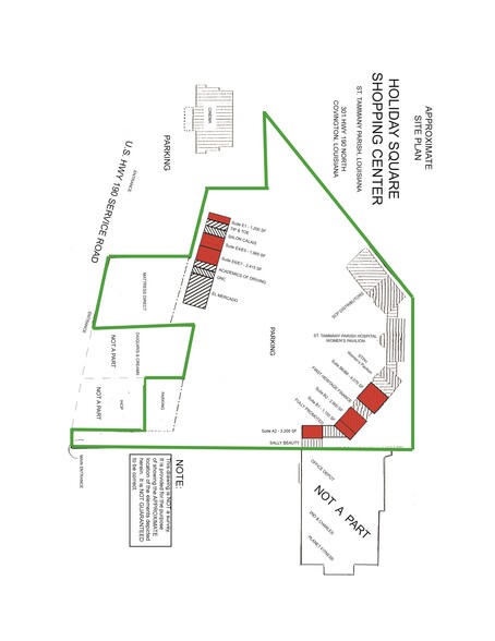 301 N Highway 190, Covington, LA for lease - Site Plan - Image 2 of 4