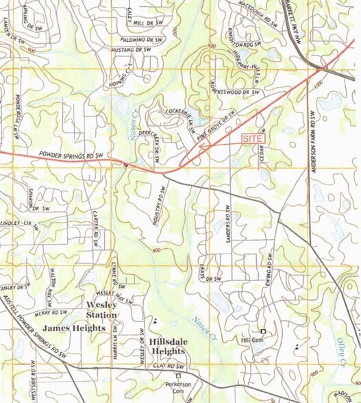 3200 Powder Springs Rd, Powder Springs, GA for sale - Plat Map - Image 1 of 1