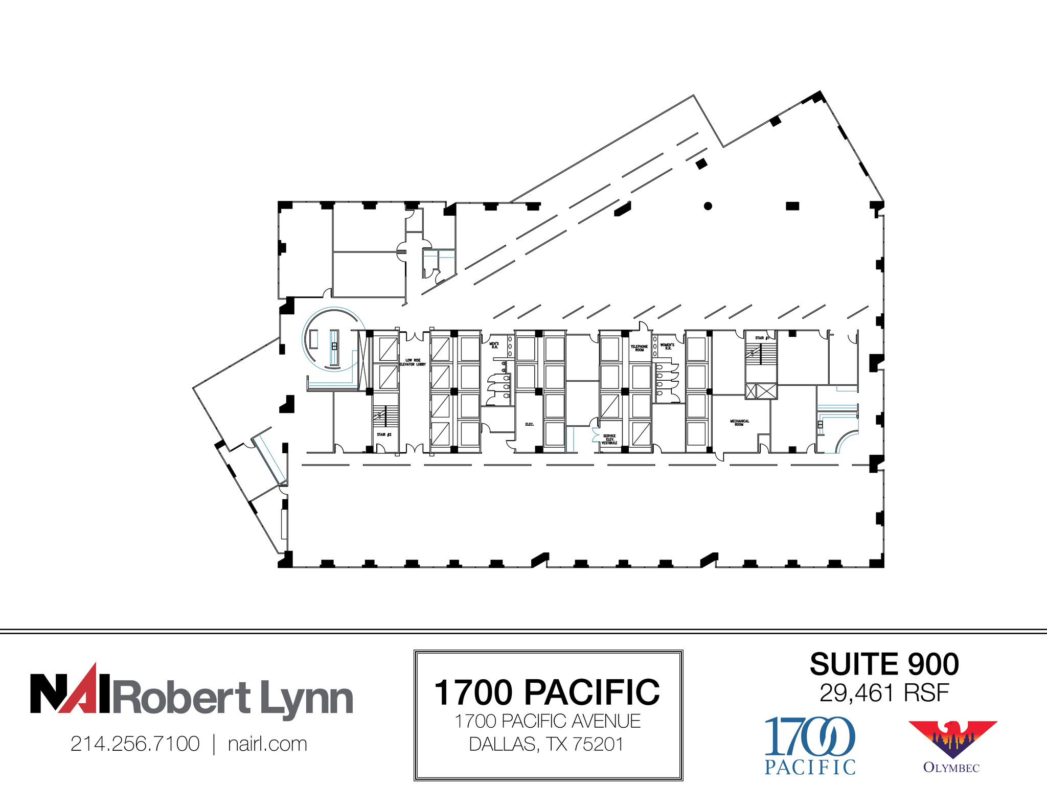 1700 Pacific Ave, Dallas, TX for lease Floor Plan- Image 1 of 1