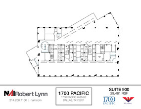 1700 Pacific Ave, Dallas, TX for lease Floor Plan- Image 1 of 1