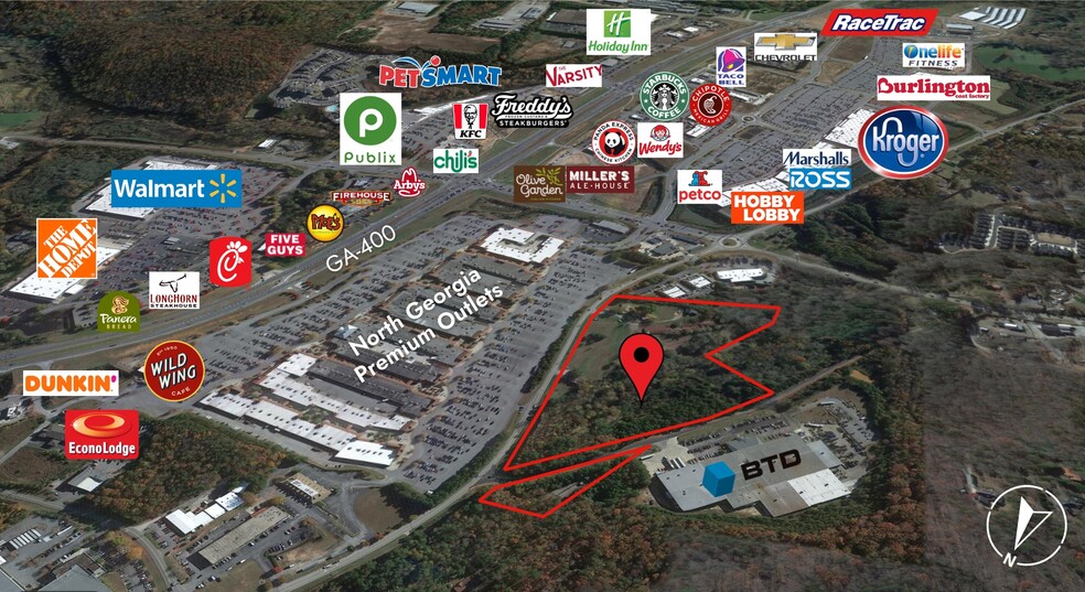 986 Lumpkin Campground Rd S, Dawsonville, GA for sale - Aerial - Image 2 of 5