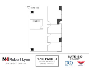 1700 Pacific Ave, Dallas, TX for lease Floor Plan- Image 1 of 1