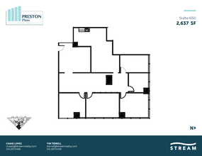 17950 Preston Rd, Dallas, TX for lease Floor Plan- Image 1 of 5