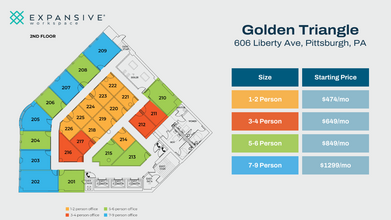 606 Liberty Ave, Pittsburgh, PA for lease Floor Plan- Image 1 of 4