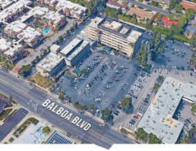 5353-5363 Balboa Blvd, Encino, CA - AERIAL  map view - Image1