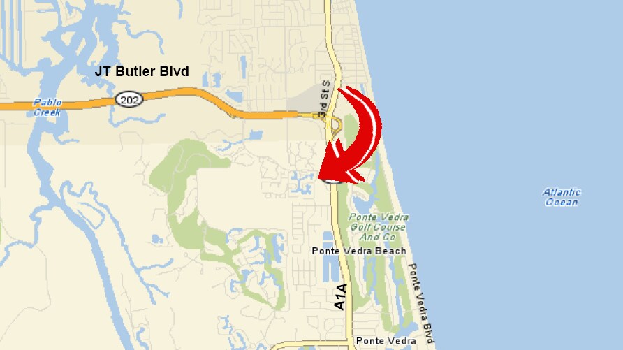 Ponte Vedra Beach Fl Map Maping Resources