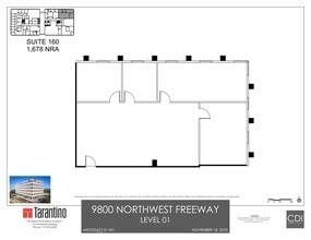 9800 Northwest Fwy, Houston, TX for lease Site Plan- Image 1 of 1