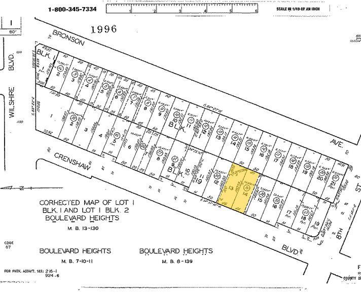 730 Crenshaw Blvd, Los Angeles, CA for sale - Plat Map - Image 1 of 1