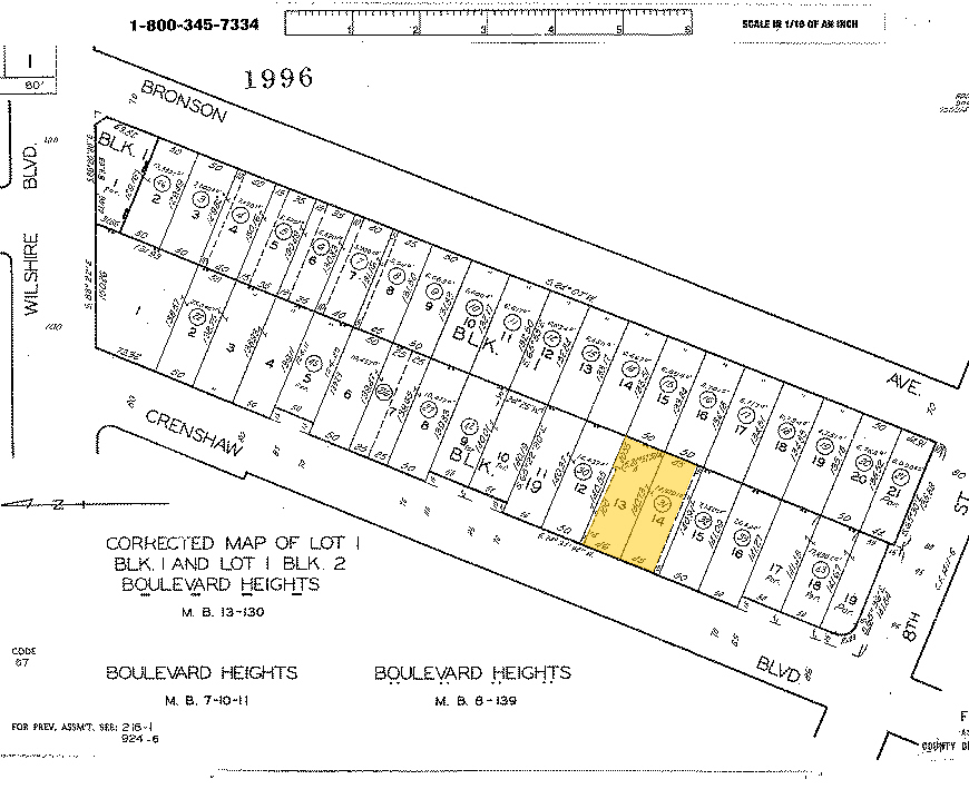 730 Crenshaw Blvd, Los Angeles, CA for sale Plat Map- Image 1 of 1