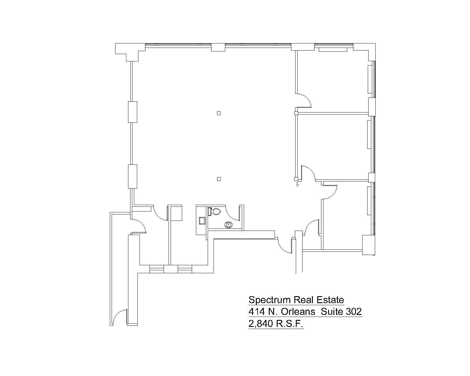414 N Orleans St, Chicago, IL for lease Floor Plan- Image 1 of 1