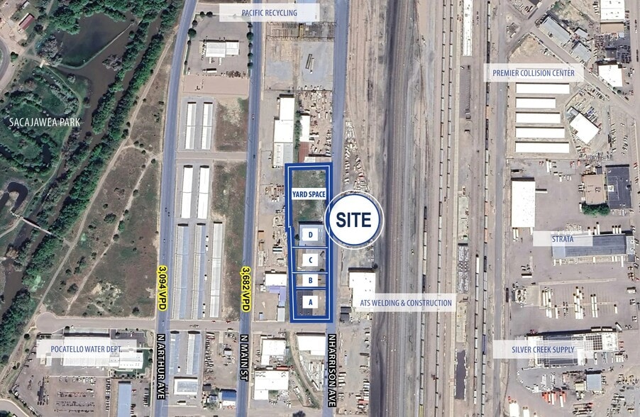 1919 N Harrison Ave, Pocatello, ID for lease - Aerial - Image 3 of 4