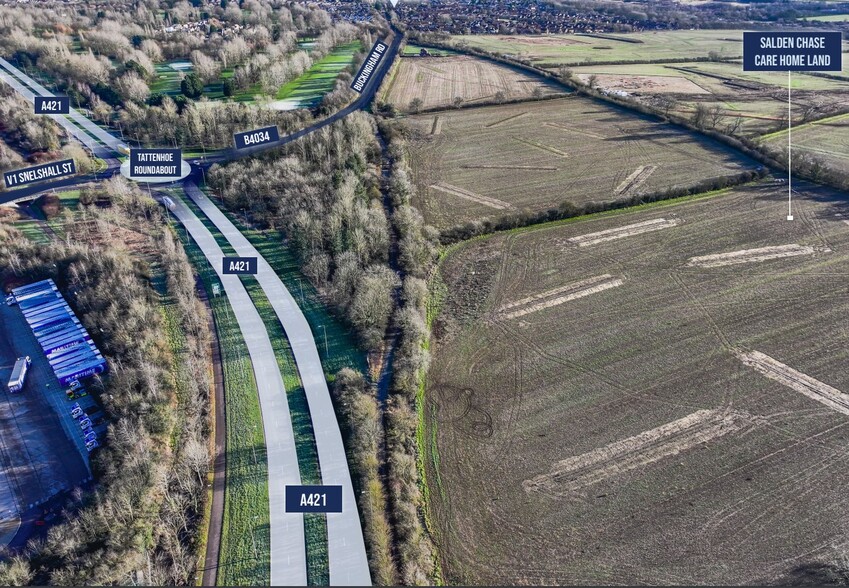 Buckinham Rd, Newton Longville for sale - Aerial - Image 1 of 2