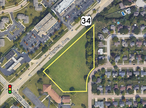 SEC Ogden Ave & Ridge Ave, Aurora, IL - aerial  map view