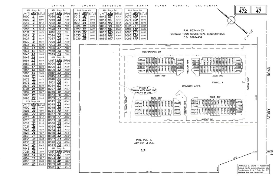 989 Story Rd, San Jose, CA for lease - Plat Map - Image 3 of 6