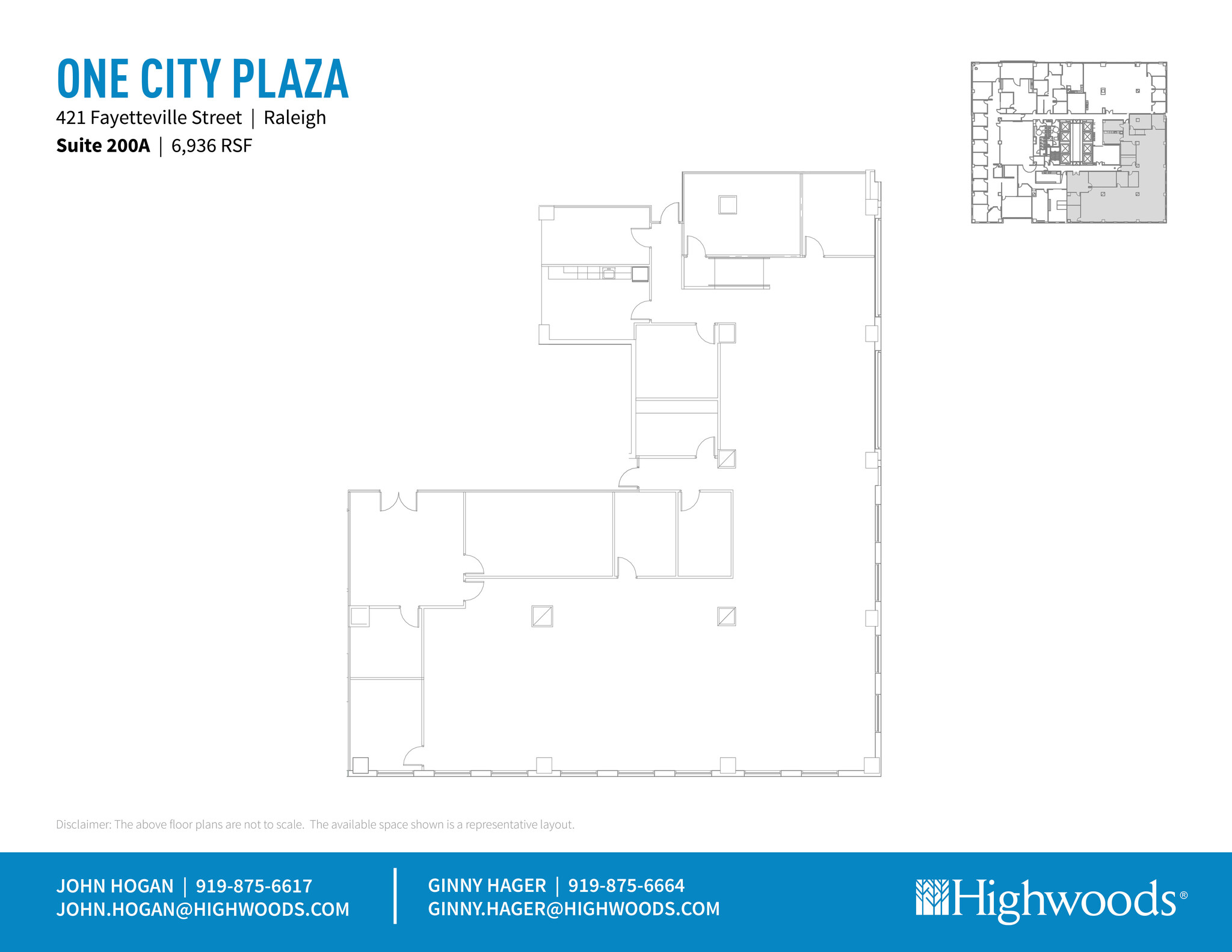 421 Fayetteville St, Raleigh, NC for lease Floor Plan- Image 1 of 2