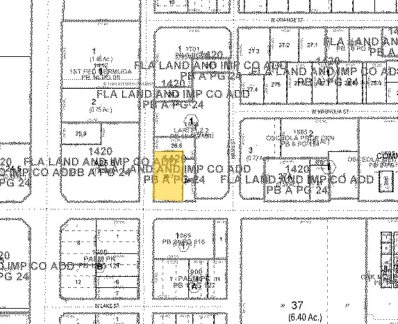 1021 W Oak St, Kissimmee, FL for lease - Plat Map - Image 3 of 3