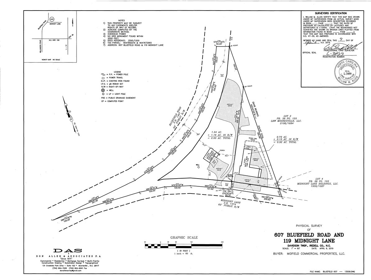 607 Bluefield Rd & 119 Midnight Ln, Mooresville, NC 28117