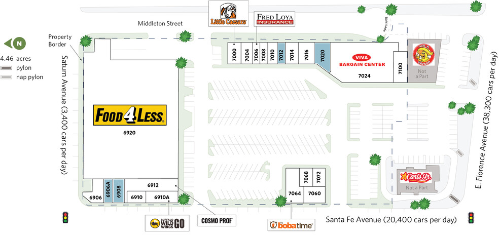 6900-7100 S Santa Fe Ave, Huntington Park, CA for lease - Site Plan - Image 3 of 24