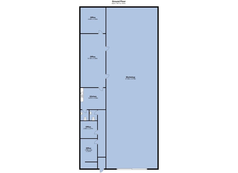 Gunby Hill, Netherseal, Netherseal for lease - Floor Plan - Image 2 of 2