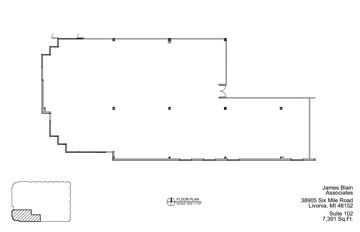 38905 6 Mile Rd, Livonia, MI for lease Floor Plan- Image 1 of 1