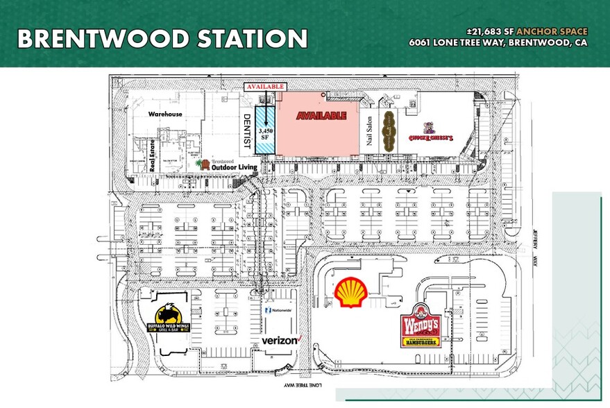 6021-6051 Lone Tree Way, Brentwood, CA for lease - Site Plan - Image 2 of 2